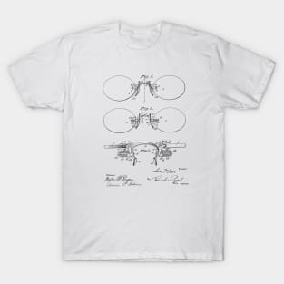 Eyeglasses Vintage Patent Hand Drawing T-Shirt